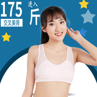 春夏季 文胸发育期女童透气小背心 初中生加肥加大内衣款 大码