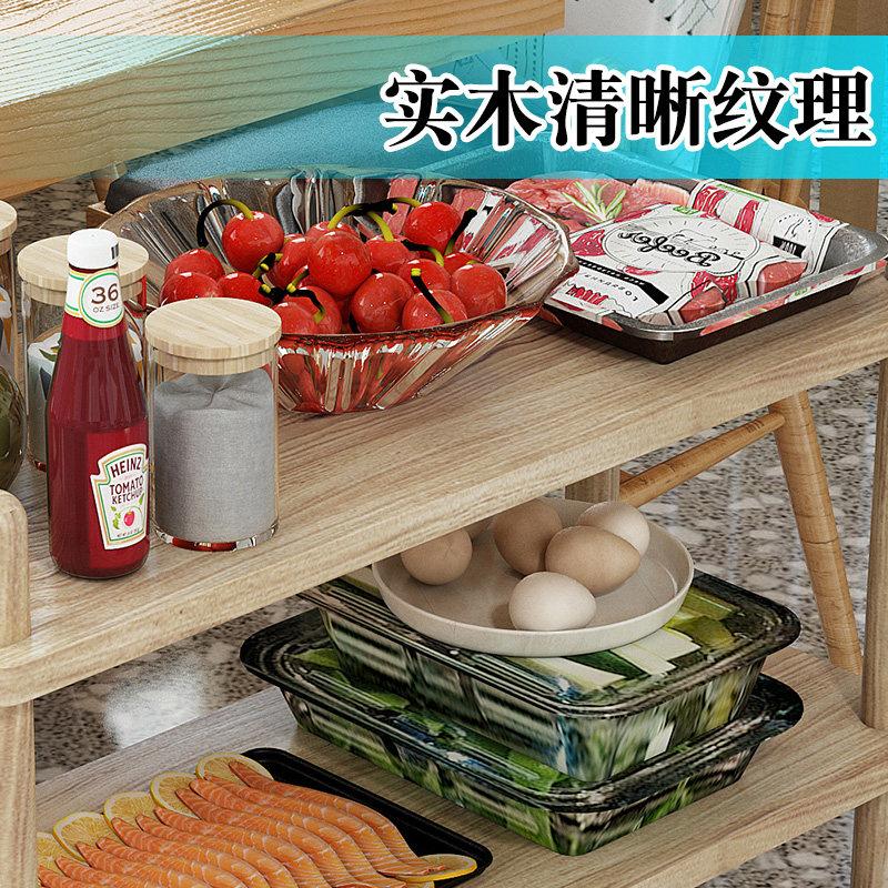 火锅店配菜架子多层落地式商用餐厅饭店烧烤收纳专用串串香上菜架