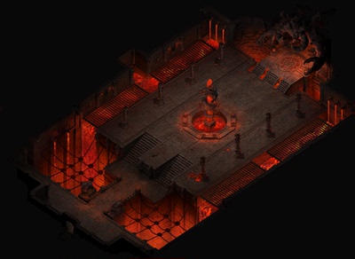 传奇地图素材 高清火龙洞窟炼狱烈焰封边 新品低价设计源文件