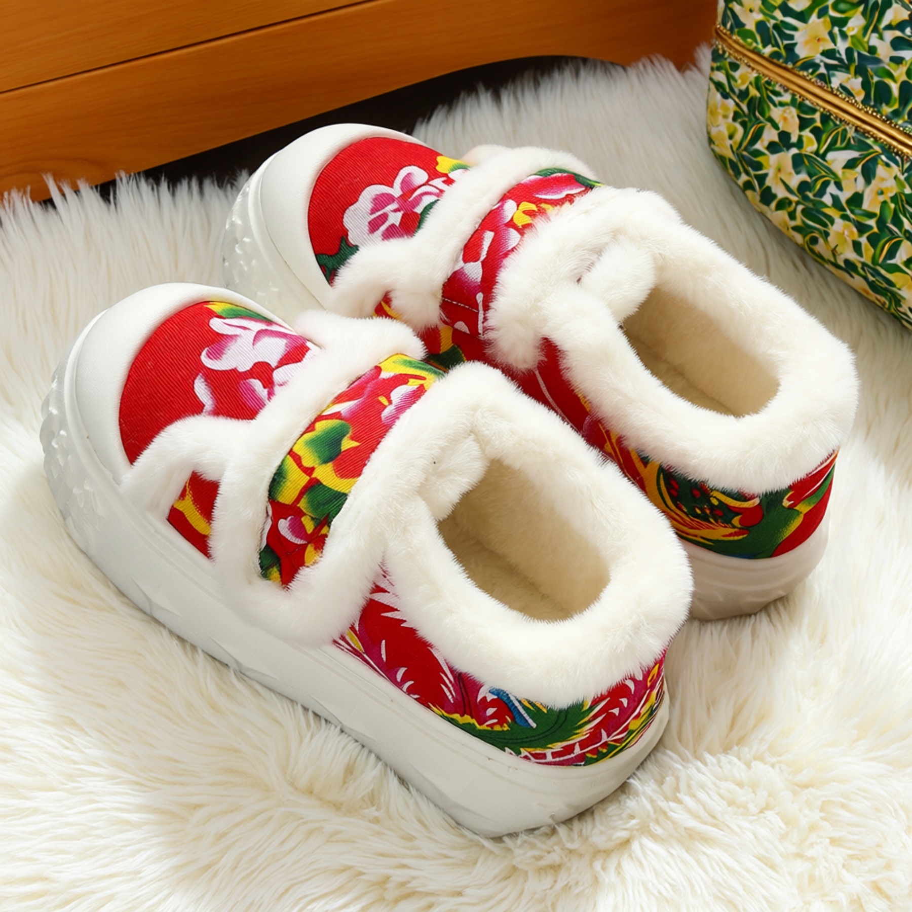 【时尚厚底亲肤厚绒】棉鞋