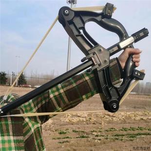 新款威龙40连发复合迷你射击钢珠泥丸高精度大威力弹弓成年人专用