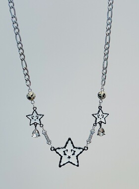 滴油白色笑脸五角星水滴