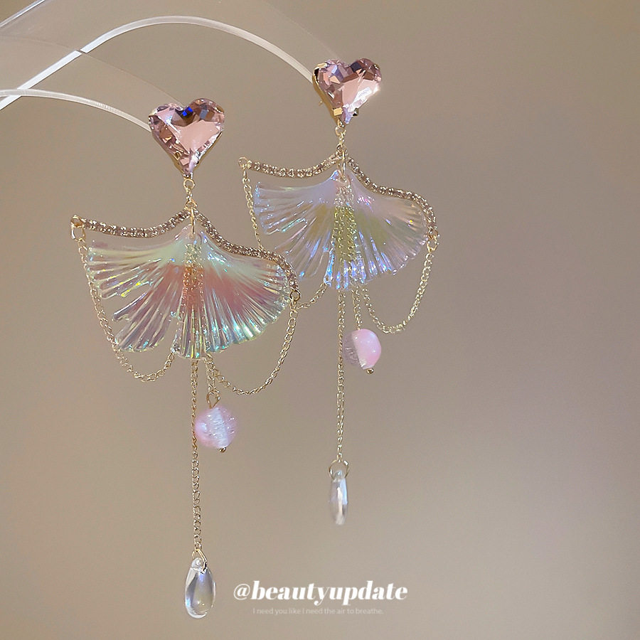 银针镶钻鱼尾爱心水滴流苏耳环时尚耳钉轻奢高级感耳饰设计感小众,饰品/流行首饰/时尚饰品新,耳环,淘宝优惠券,粉丝福利购,淘宝优惠卷