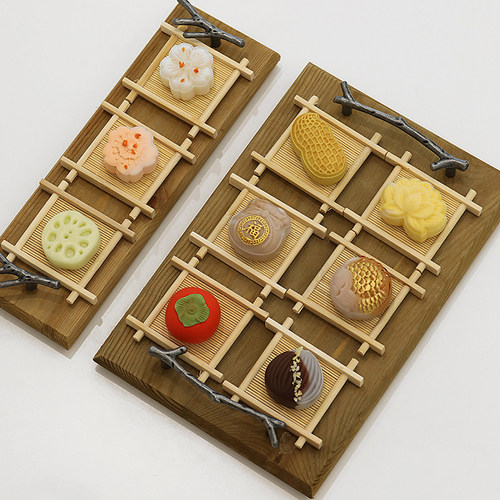 仿真中式花糕国风点心道具