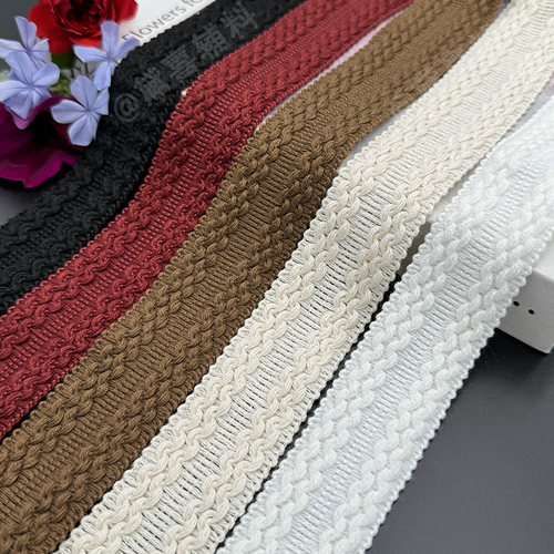 黛喜花边织带包边diy白色辅料