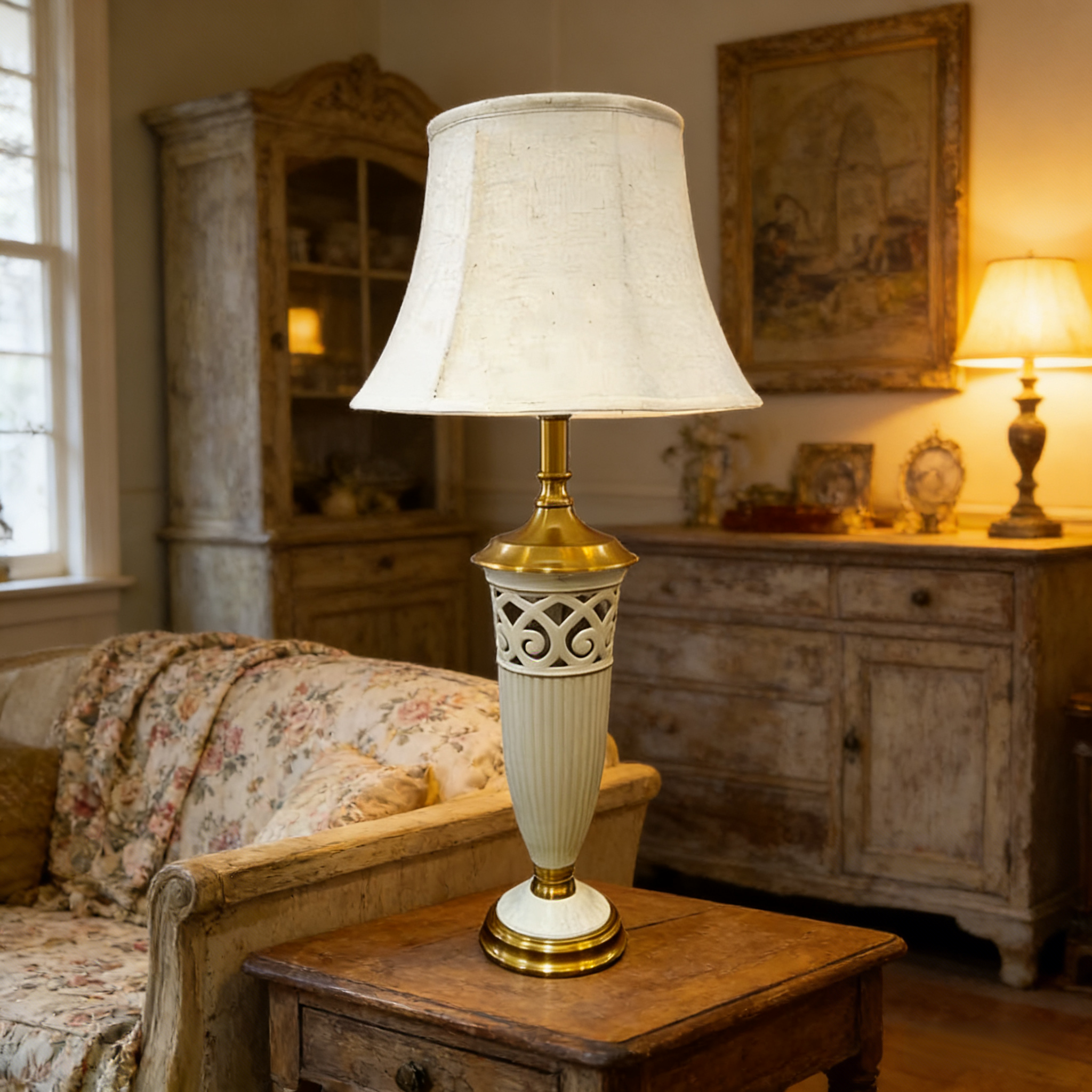复古台灯客厅复古台灯美式复古台灯卧室床头台灯高级氛围感台灯,家装灯饰光源,装饰台灯,淘宝优惠券,粉丝福利购,淘宝优惠卷