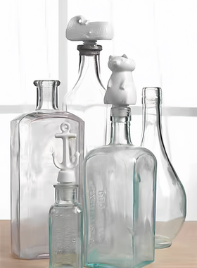 红酒瓶塞酒塞玻璃水瓶塞美国jonathan adler创意趣味陶瓷酒瓶塞子