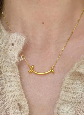 韩系ins风微笑腊肠气球狗项链