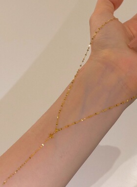 一款两戴式雪花项链爆闪长款y字