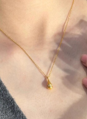 vintage「人鱼泪」中古金色点钻