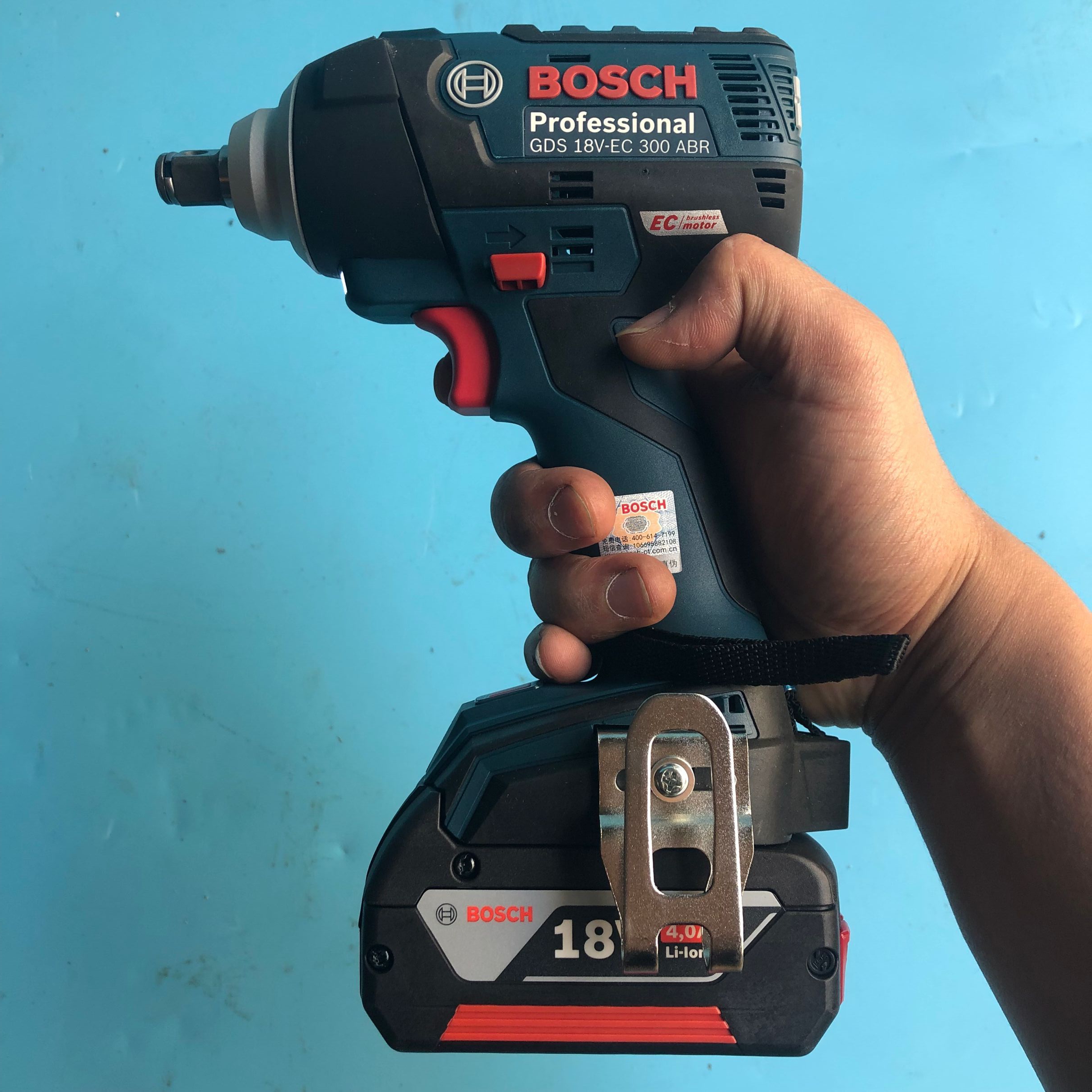 博世电动扳手GDS18V-EC300ABR无刷锂电冲击扳手充电风炮1