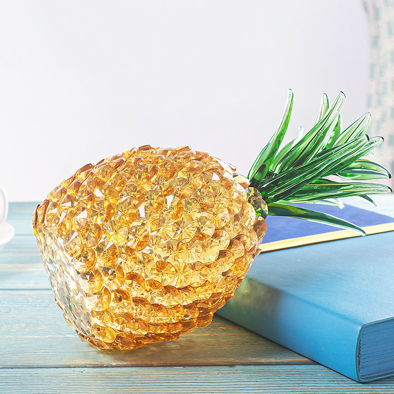 황수정 파인애플 거실 와인 캐비닛 행운의 장식 결혼 행운을 빌어 요 파인애플 선물 홈 크리 에이 티브 장식 선물