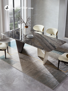 高端高级家用饭桌 轻奢简约餐厅设计师款 意式 TURRI天然大理石餐桌