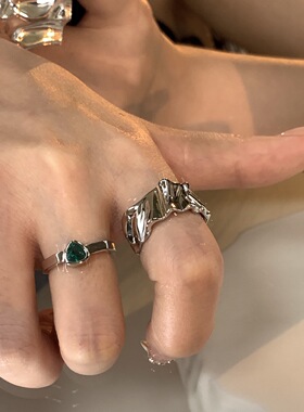 店主超推不规则纹理戒指个性配饰