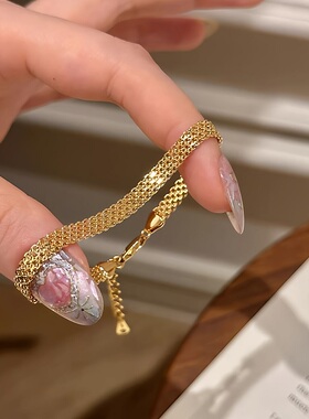 个性链条金色高级气质女手链手饰
