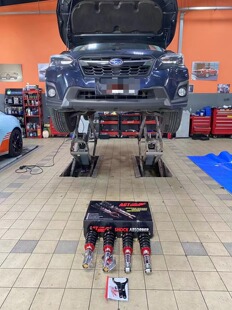 AGT-shock倒插式绞牙避震器软硬高低可调适用于斯巴鲁