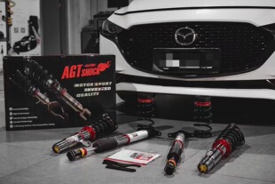 AGT-shock倒插式绞牙避震器软硬高低可调适用于马自达3