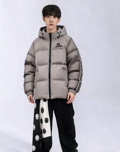 正品 初中生90白鸭绒加厚外套冬季 2025新款 青少年羽绒服男大童冬装