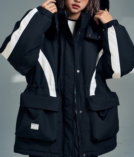 白鸭绒外套女孩羽绒服冬季新款初中学生女装士加厚大童青少年潮牌