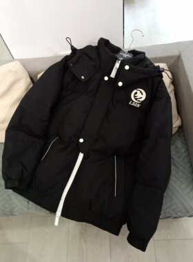 冬季白鸭绒羽绒服男孩初中高中学生假两件加厚外套青少年大童冬装