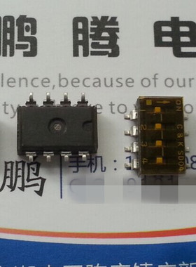 美国原装C&K 琴键式拨码开关 贴片4位拨动 SD04H0SBR 间距2.54mm