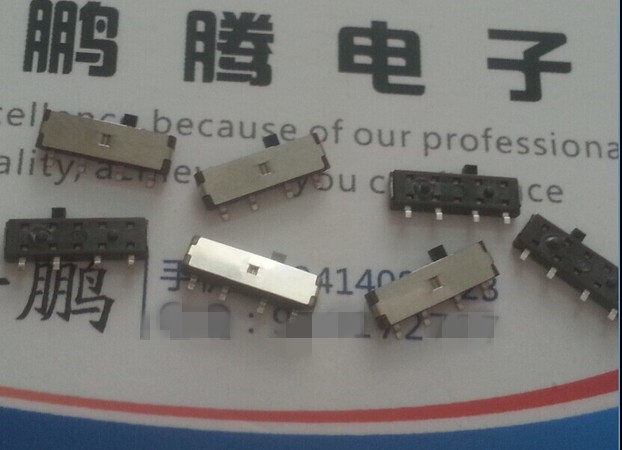 日本原装美上美MITSUMI 贴片4脚3档拨动开关SSQ-012M 带固定点