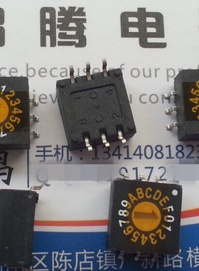 英国原装ELEDIS   3：3脚位旋转编码开关0-F/16位 DRG316-LRMF