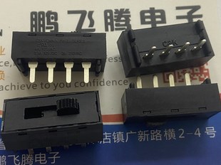美国C&K 立式4脚3档电源滑动切换开关L103111MS02Q 4A125VAC 0.5A