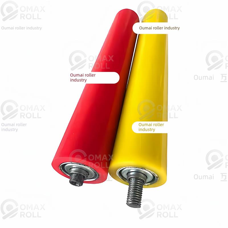 聚氨酯胶辊包胶滚筒皮带耐磨滚子无动力滚轮流水线输送机杆