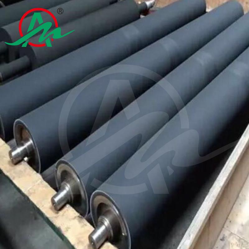 收卷胶辊 钢板铝板分条研磨硅橡胶聚氨酯铝箔滚筒 包胶分切机辊筒