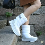 Удерживающая тепло обувь на платформе, нескользящие сапоги, 2022, средней длины