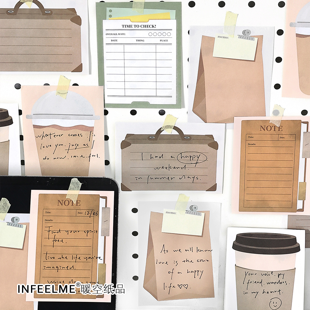 便签分装|Infeel.Me记录每一秒系列简约ins风手账素材清单打卡