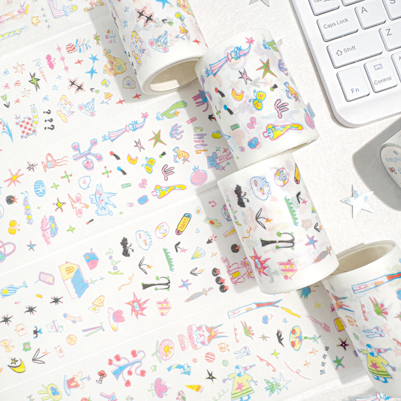 Agugu手账装饰切膜胶带卷