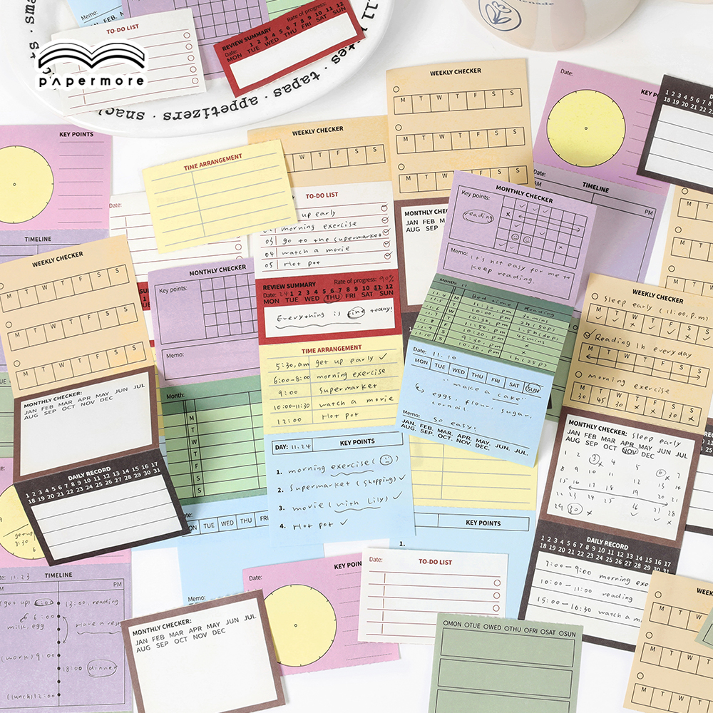 便签分装|PaperMore 生活随笔系列创意学习可撕韩系ins风手账素材
