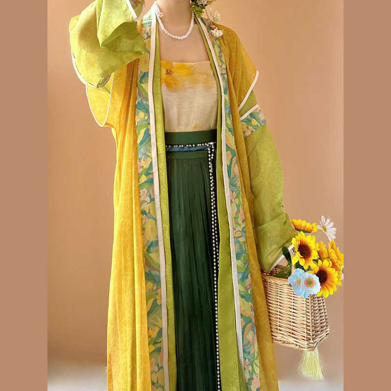 慕时汉服女宋制长衫日常显瘦吊带