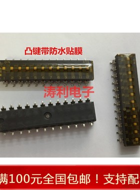 进口美国CTS西迪斯 219-12MSTR 12位拨码程式开关 贴片SMD 2.54mm