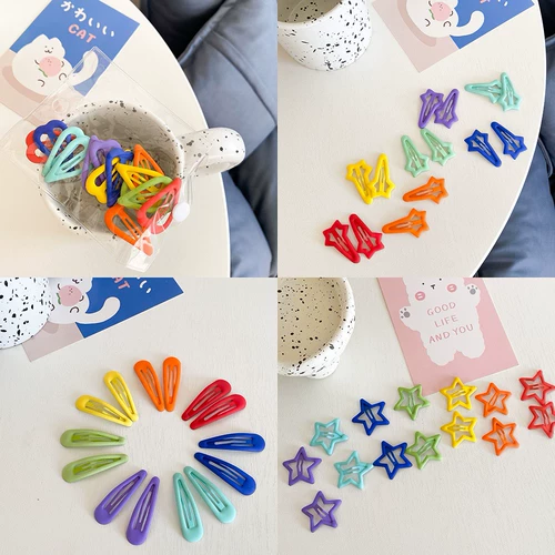 Детский аксессуар для волос, нескользящая челка, радужная заколка для волос, шпильки для волос, простой и элегантный дизайн