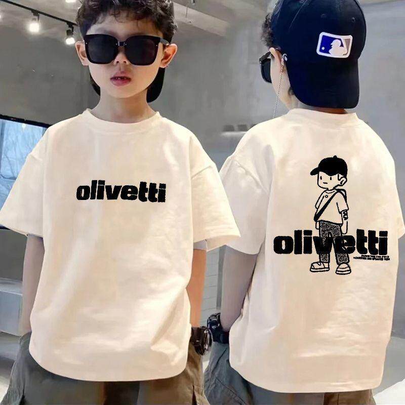 (清版不补)纯棉童装男童t恤短袖夏装儿童中大童男孩上衣宽松半袖