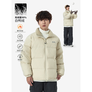 90白鸭绒加厚外套 休闲双拉链保暖羽绒服男女冬季 YOKE STUDIO美式