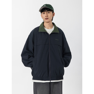 YOKE 日系撞色翻领夹克男cityboy刺绣小标可收纳休闲外套 STUDIO