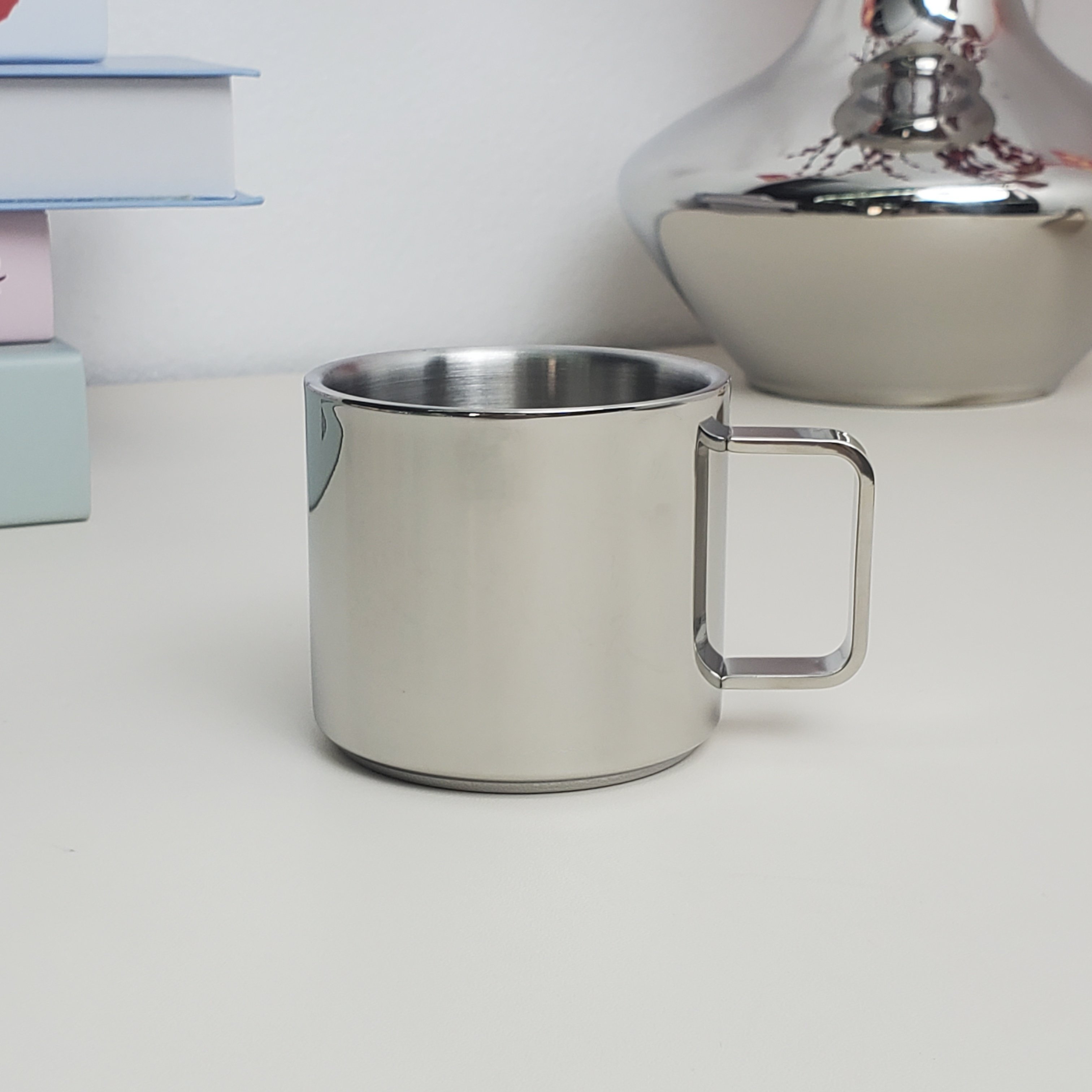 出口德国18/10不锈钢咖啡杯儿童水杯饮料双防烫层隔热杯子耐摔,餐饮具,咖啡杯,淘宝优惠券,粉丝福利购,淘宝优惠卷