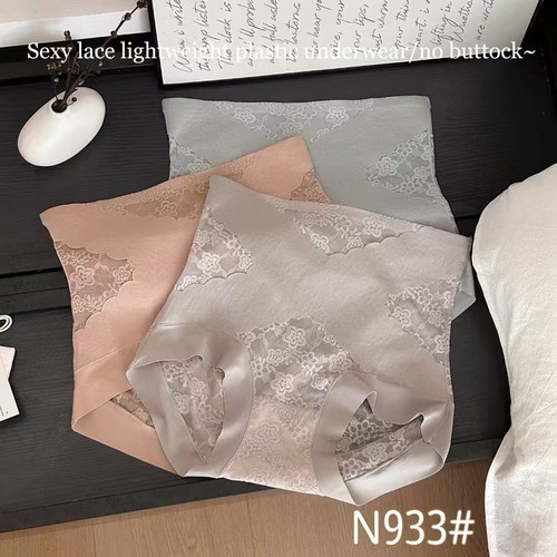 n933新款春夏轻薄高腰收腹提臀塑形提拉收小肚腩蚕丝底裆内裤