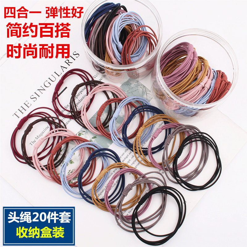 扎头发橡皮筋发绳韩国小清新森女系头绳简约个性马尾成人皮套发圈