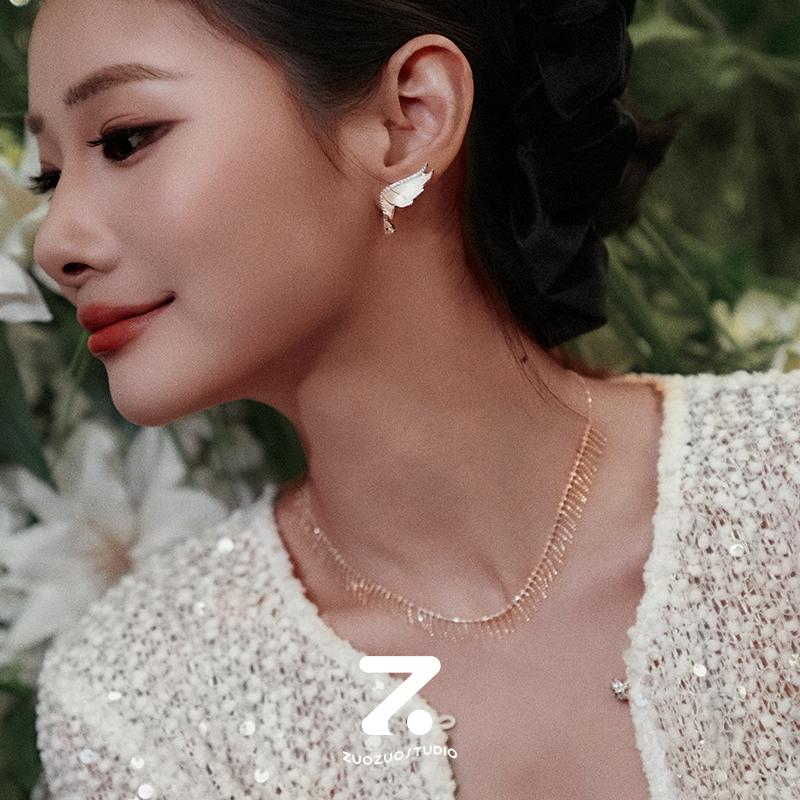 精致闪锆星河轻奢小众设计感项链