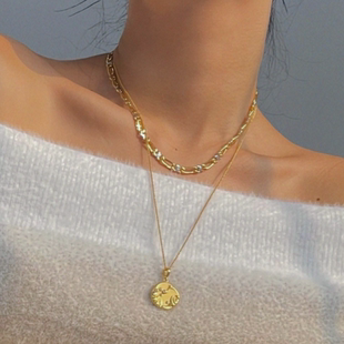 简约精致方块吊坠链 均S925银项链女时尚 ZUOZUOSTUDIO 十二星座