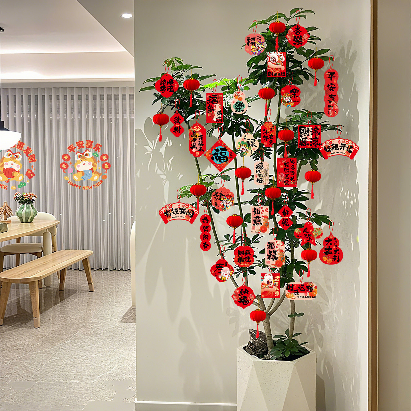 新年装饰马年挂件春节绿植盆景挂饰卡片吊卡过年氛围布置2026新款,节庆用品/礼品,挂饰/生肖挂饰,淘宝优惠券,粉丝福利购,淘宝优惠卷