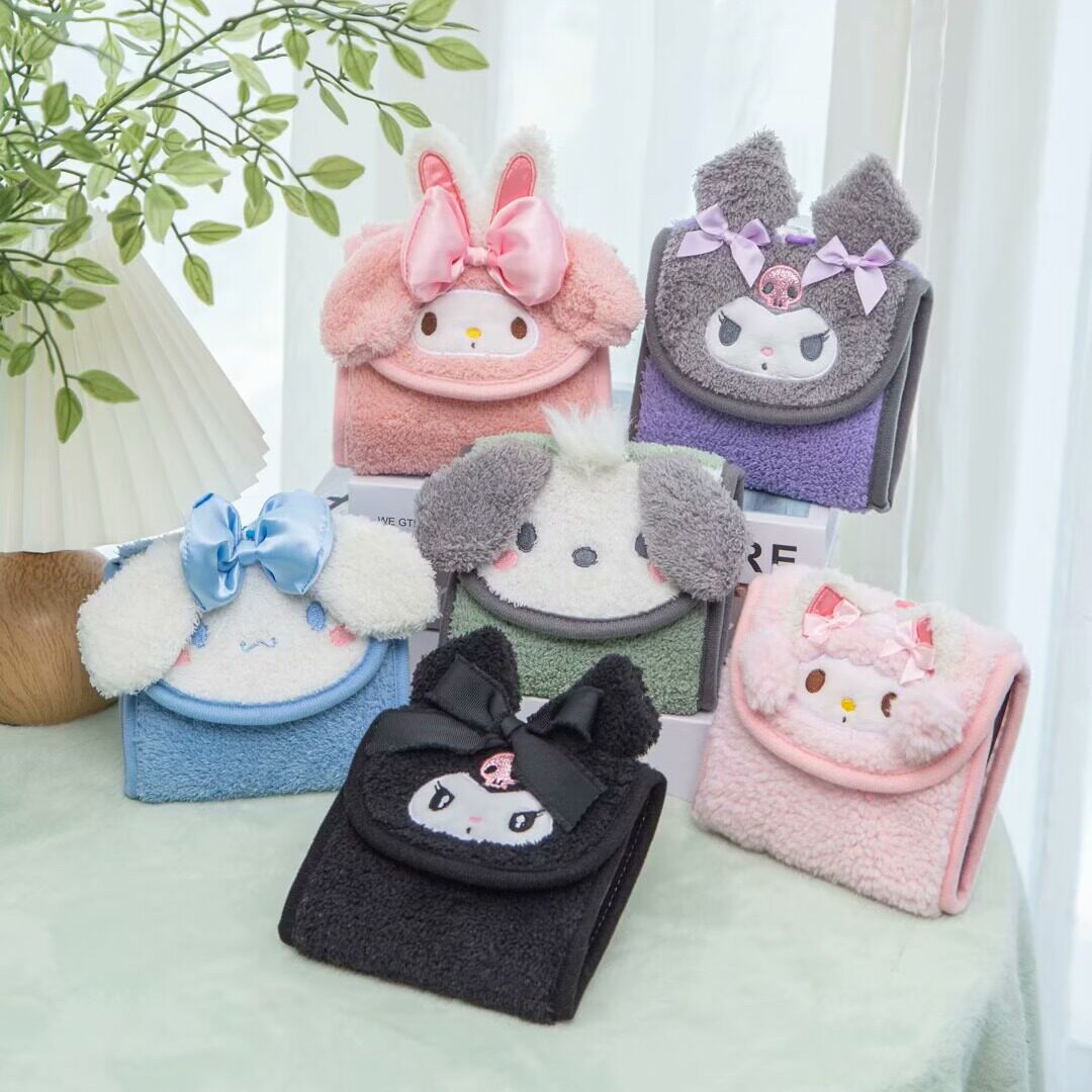 可爱卡通美乐蒂库洛米月事包姨妈巾包学生便携可挂卫生棉收纳小包