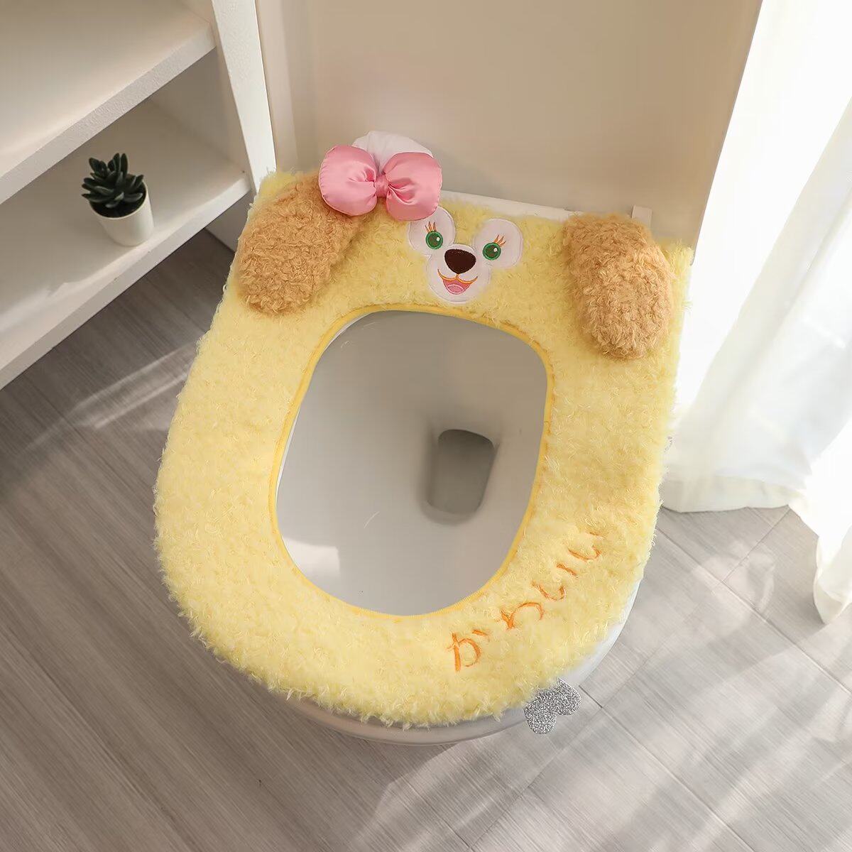 秋冬季可爱卡通加厚马桶坐垫坐便贴坐便器垫子家用马桶垫马桶圈套