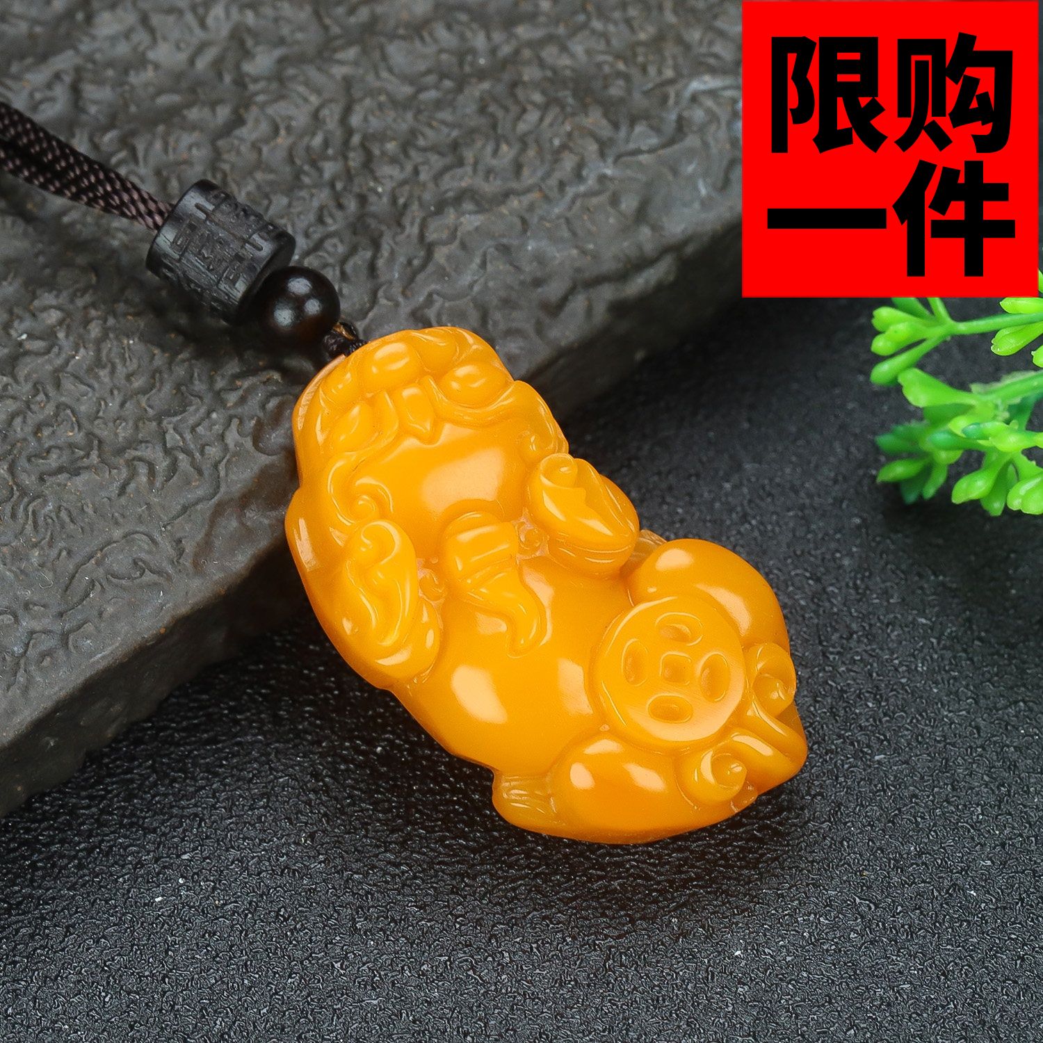 和田玉黄玉貔貅吊坠黄龙玉立体招财进宝貔貅挂件玉坠男女款毛衣链