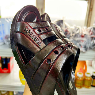 婆婆妈妈的鞋 台湾进口21CENTURY女鞋室内拖中老年舒适后跟沙滩拖